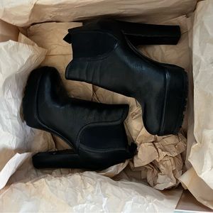 Prada Platform Boots, black, size 36